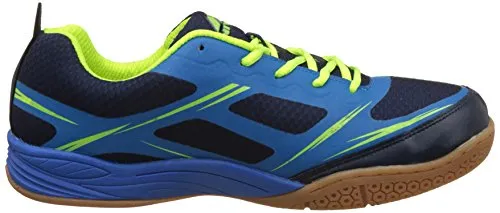 Nivia Super Court Badminton ShoeS (Navyblue/Lime, 12)